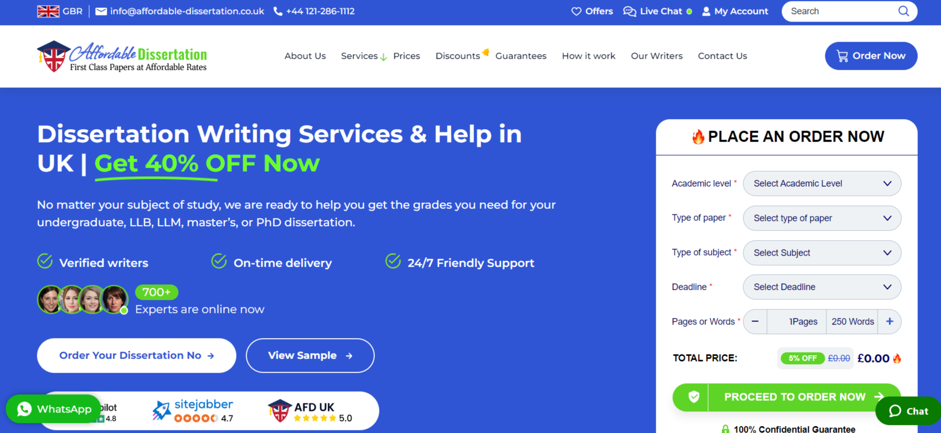 A Review on Affordable-Dissertation.co.uk